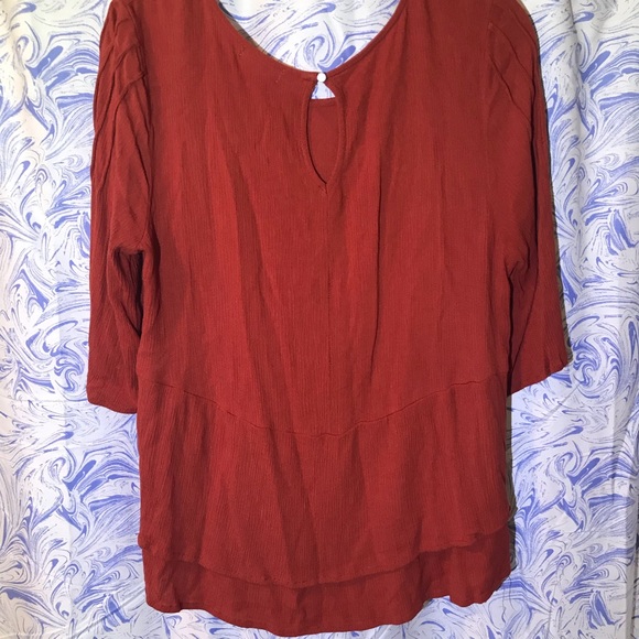 Burnt Orange Boho Top - Picture 2 of 7